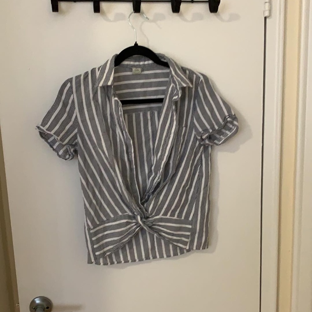 Paper Crane Stripped Top